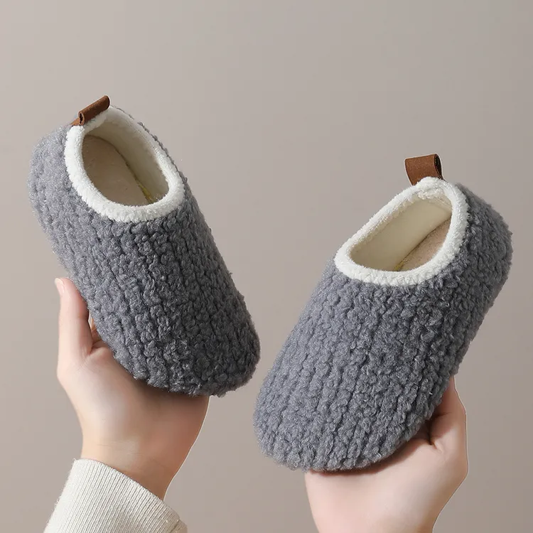 秋冬加绒加厚袜套儿童男女地板袜鞋宝宝防滑软底成人室内亲子早教