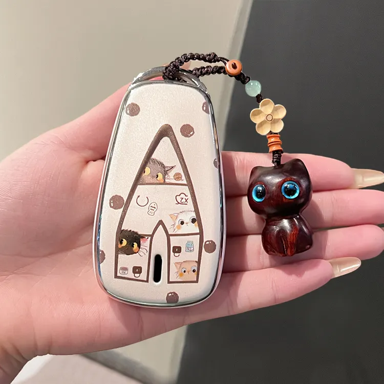 二喵长安cs75plus钥匙套cs55逸动uinv扣univ车cs35壳unit逸达锐程