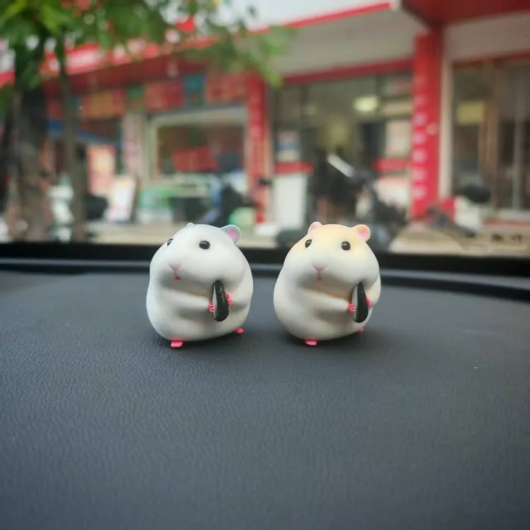 仓鼠汽车装饰摆件车内饰品可爱创意潮玩盲盒送女生礼物车载装饰品