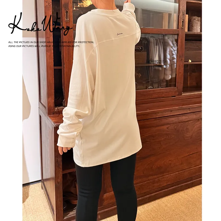 KOKOWANG秋冬新款女装休闲后字母宽松百搭上衣N1265J28T52