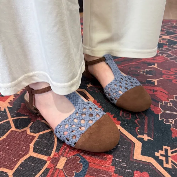 复古时装凉鞋罗马鞋软底包头（偏小）