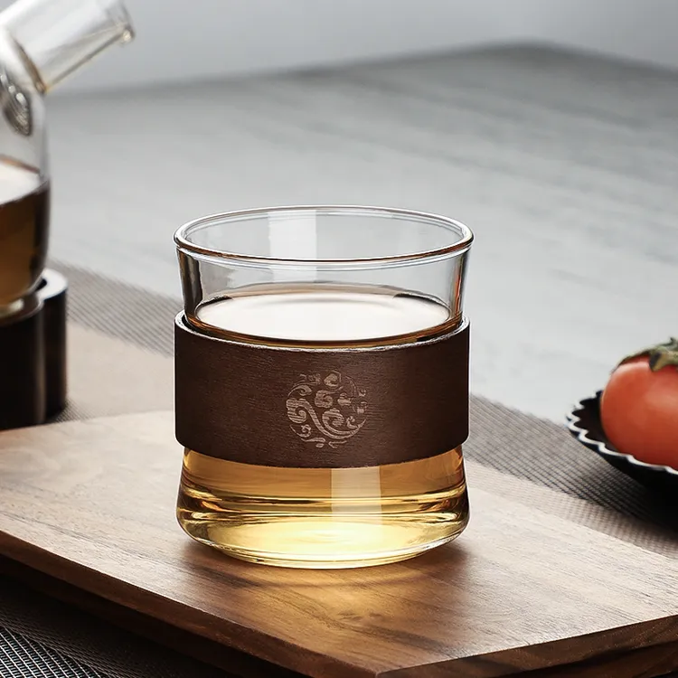 木环防烫加厚耐高温玻璃主人茶杯功夫品茗品茶杯茶具咖啡杯小杯子