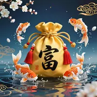 7号 米米暴富翻翻手绘卡 福袋挂饰