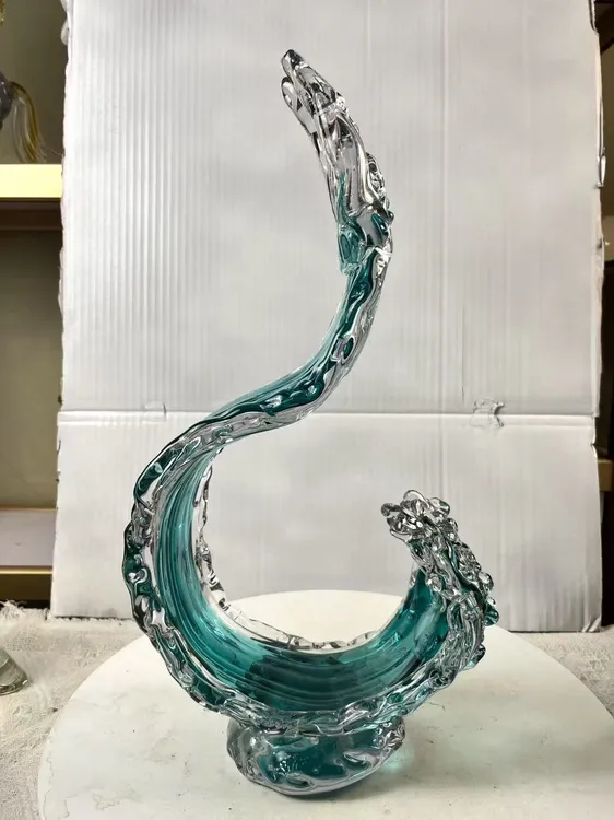 轻奢简约玄关家居装饰艺术品风生水起琉璃摆件