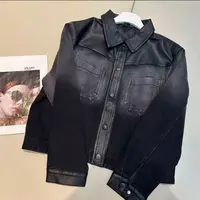 2025新品气质女士短款皮衣时尚外套89001