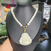 10-岫玉白色恋人妈妈链双面佛公