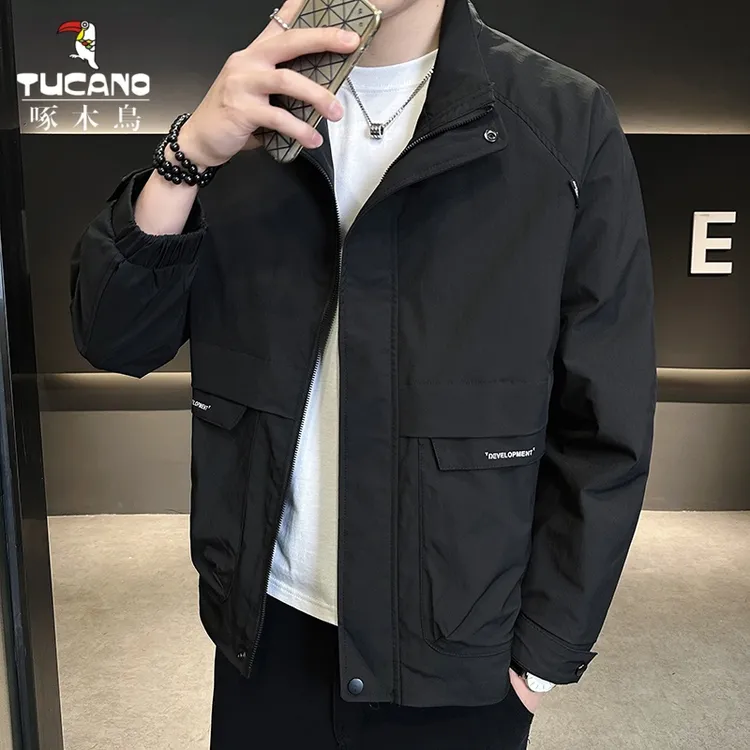 TUCANO/啄木鳥春季新款档百搭帅气次休闲男外套时尚立领夹克男士