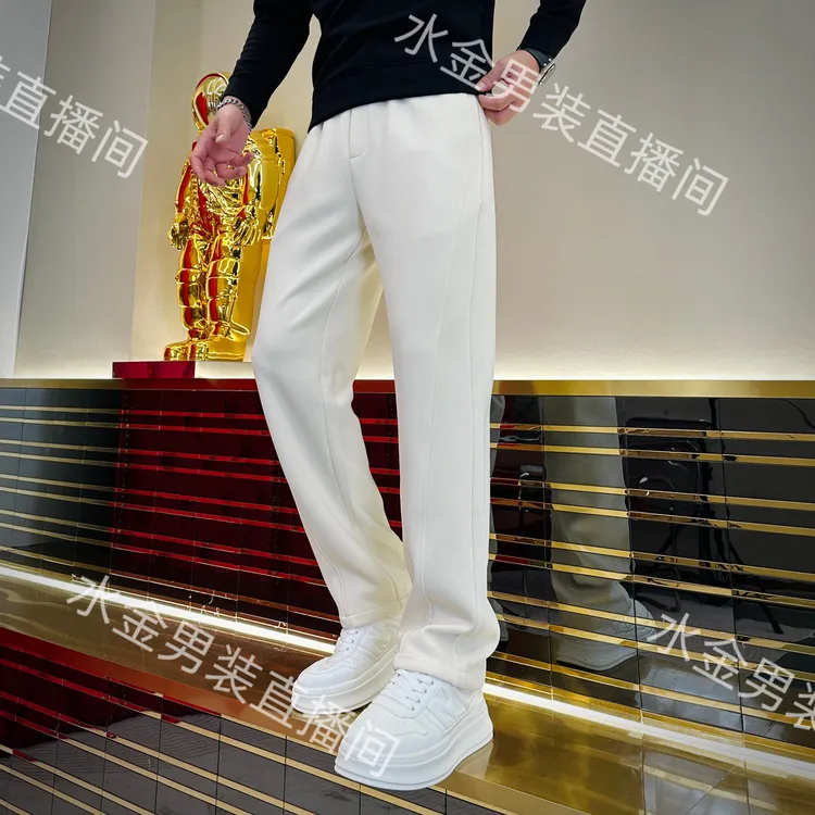 2025男装男士秋季高端轻奢时尚潮流百搭舒适简约直筒休闲裤 6705