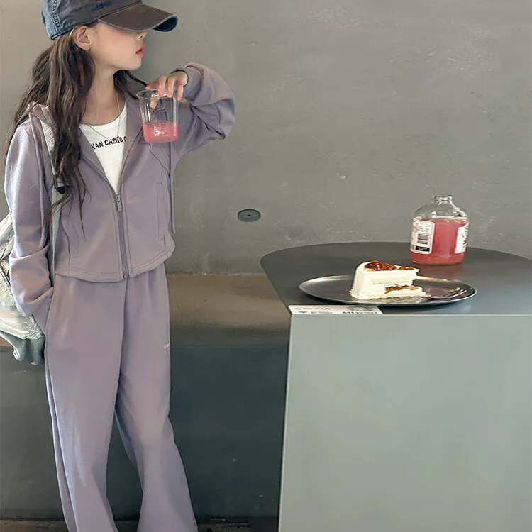 女童外套秋装套装2025新款运动两件套韩系穿搭12岁女孩早秋衣服10