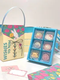 可爱HelloKitty月饼三丽鸥月饼中秋限定礼盒 九个口味一盒6個入