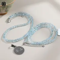 【举石臻品】TH0927-555-5海蓝宝项链（一件/多样性发/约3-4mm）F