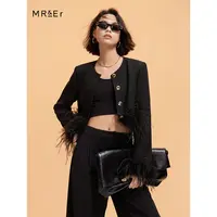 【达人专享】设计感chic休闲短款外套R4A30811