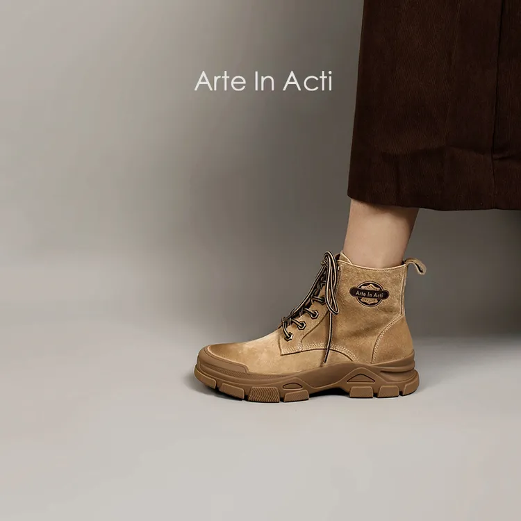 【十一专属】ArtelnActi 户外休闲徒步鞋厚底短靴