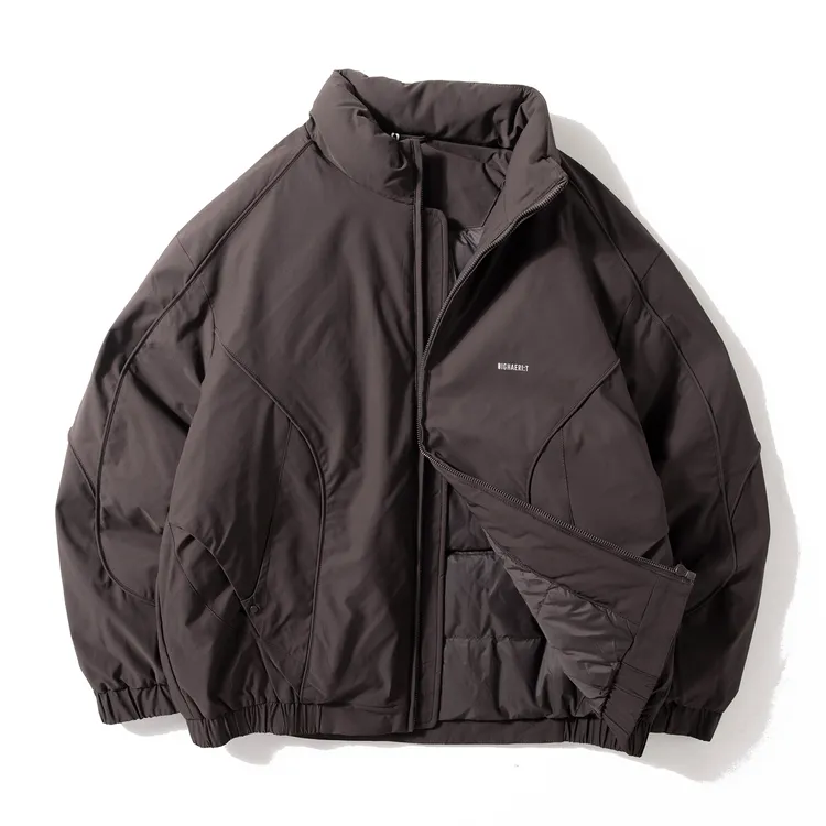 Enbi Simcotton羽绒服男冬机能防泼水运动风90白鸭绒立领短款外套