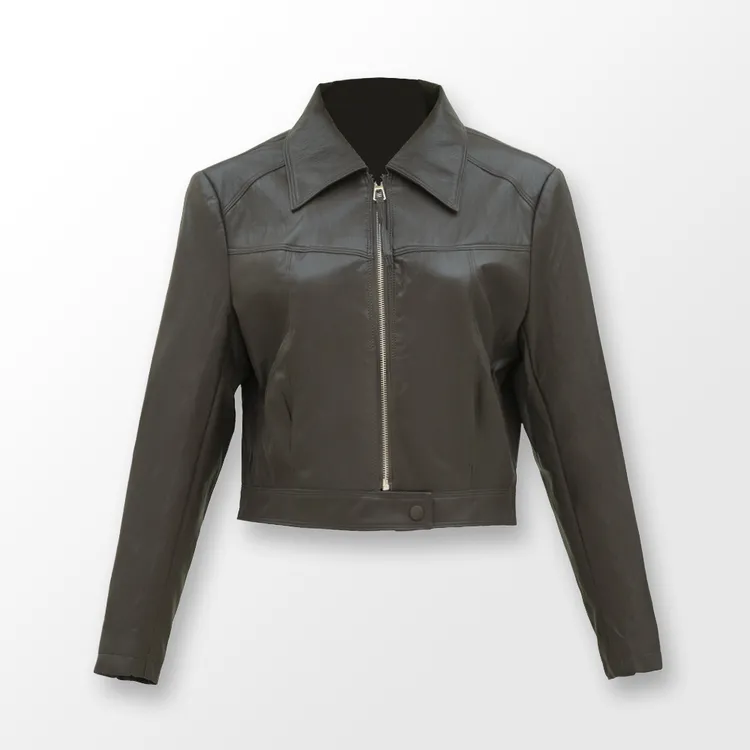  【YANGSHANG】复古重磅皮质野性自然风外套 HK2097