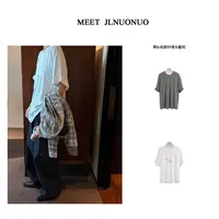 JLNUONUO   氧气感不费脑百搭中性字母大T超柔软