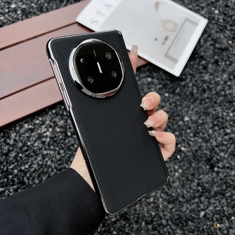 适用华为matex6皮纹手机壳超薄新款简约matex5中轴保护磁吸保护套