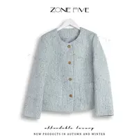 “羊毛”【zonefive】新春气质小香风羊毛春季外套蓬松89-5