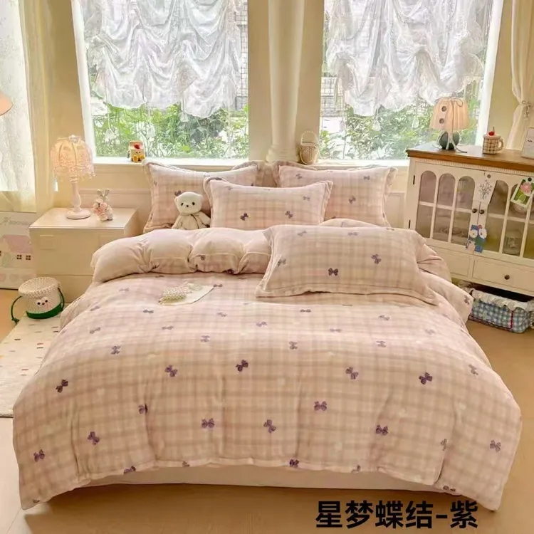 BLACK·JOES/乔德·布莱克印花牛奶绒四件套