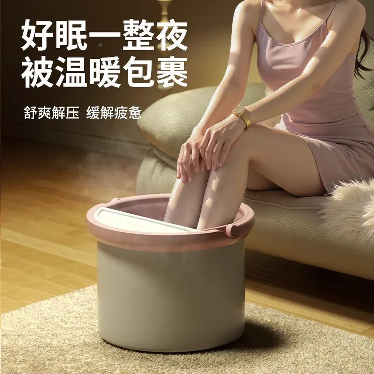 泡脚桶家用洗脚盆塑料过小腿保温洗脚桶大人泡脚神器深加厚泡脚盆