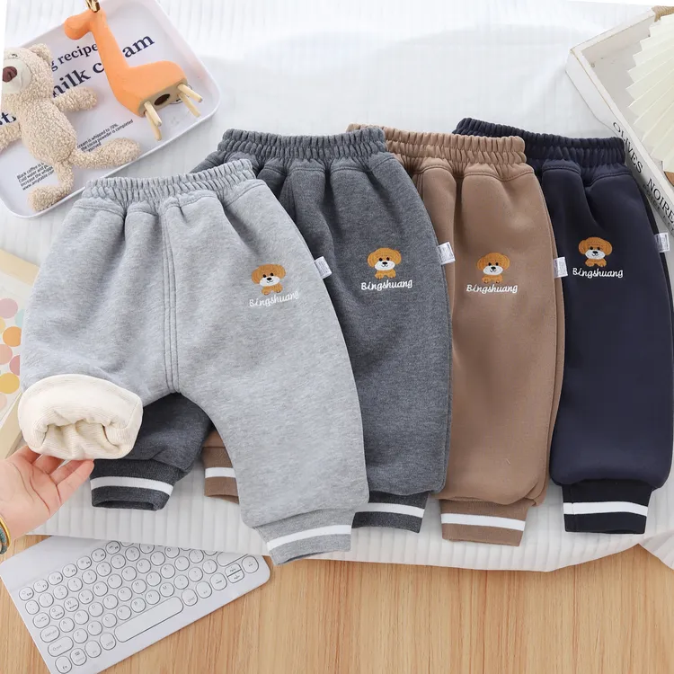 宝宝裤子秋冬季外穿加绒加厚男女儿童棉裤一条过冬婴儿大PP屁屁裤