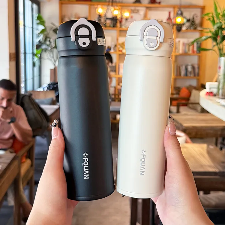 大容量保温杯316L不锈钢高颜值男女车载学生儿童便携喝水杯带吸管