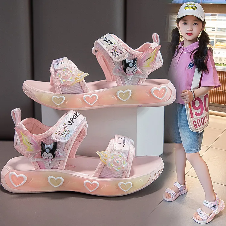 巴拉巴拉童装适用女童凉鞋夏季新款2025软底童鞋防滑鞋子女孩沙滩