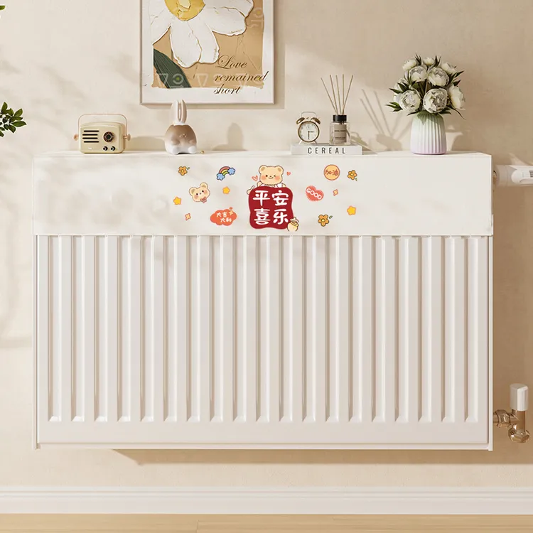 家用新款暖气片防尘罩半包遮挡防熏客厅老式铸铁装饰罩暖气套盖布