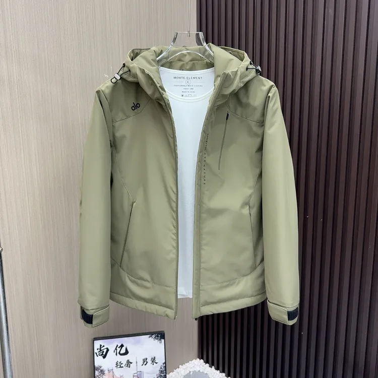 尚亿976秋冬新款户外高级感连帽加厚二棉外套防风软壳保暖冲锋衣