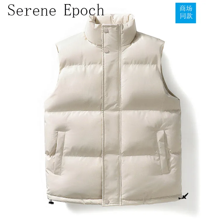 Serene Epoch冬季棉马甲大码男士情侣加厚外穿立领马甲