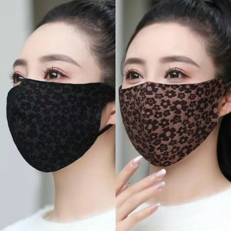 春秋季女高颜值保暖口罩2024新款立体冬天防风防寒加厚防晒面罩潮