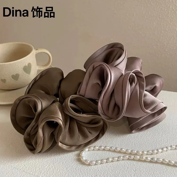 赵露思同款发圈皮筋肥肠大肠头绳发饰头饰黑色ins头饰显发量穿搭