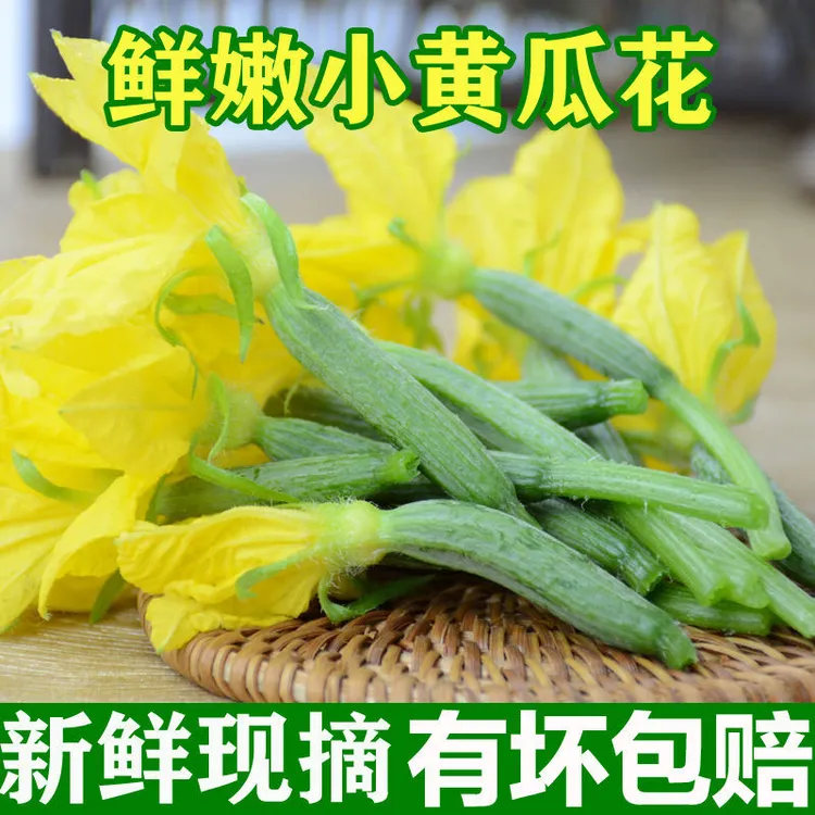 新鲜脆嫩爽口小黄瓜花顶花迷你青瓜苗特产蔬菜