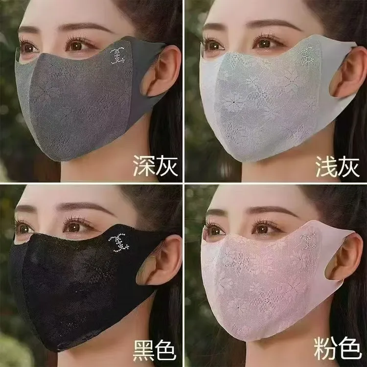 拉萨发货西藏包邮夏季新款蕾丝防晒口罩高颜值轻薄透气防紫外线