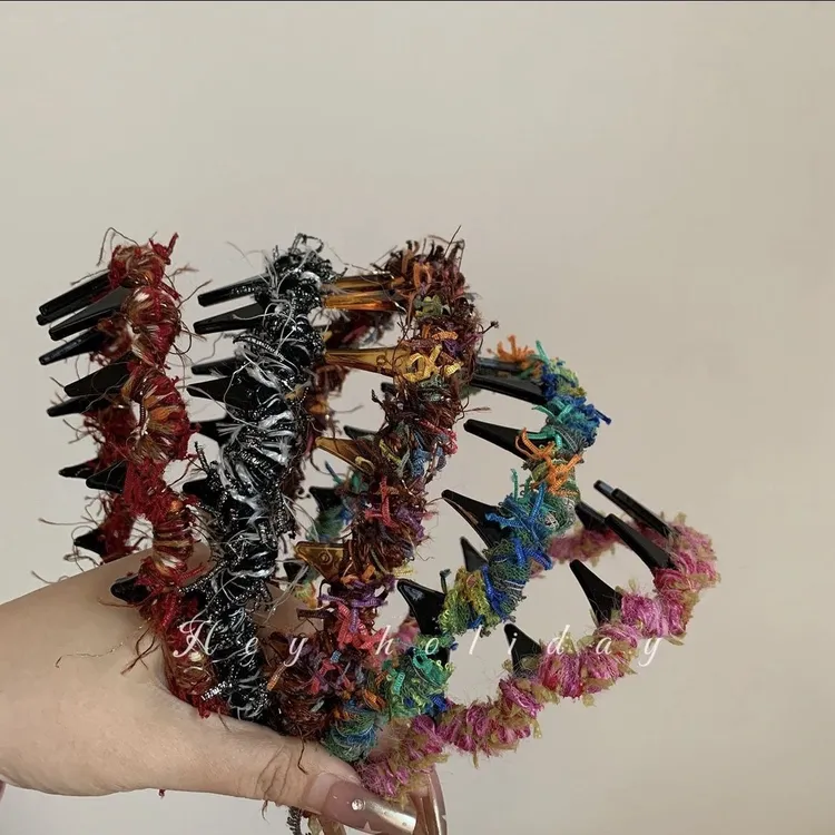 波浪款发箍~韩系高级感洗脸压发高颅顶发箍2025新款丝带头箍女