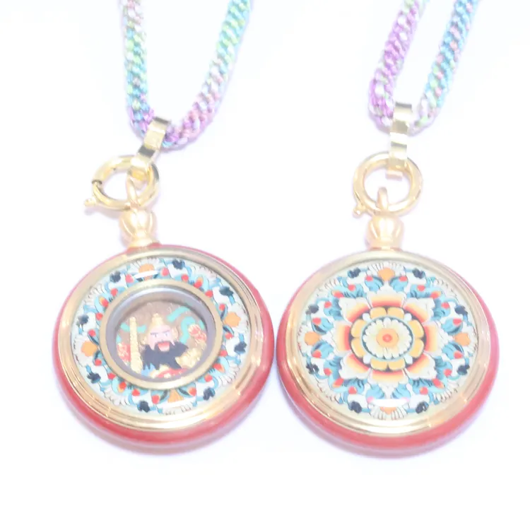 含辰砂工艺品【凰世今传】朱砂赵公明/凤九/观音吊坠