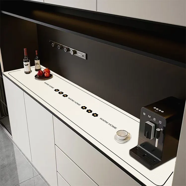 轻奢餐边柜电视柜桌垫玄关柜垫防水防滑免洗鞋柜桌布台面保护桌垫