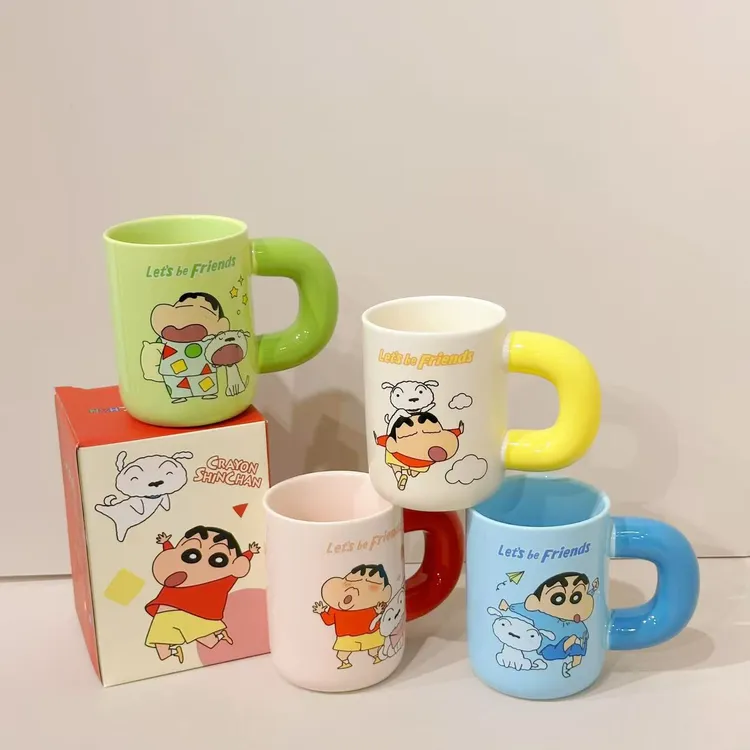 《直播专属》蜡笔小新陶瓷马克杯胖把杯