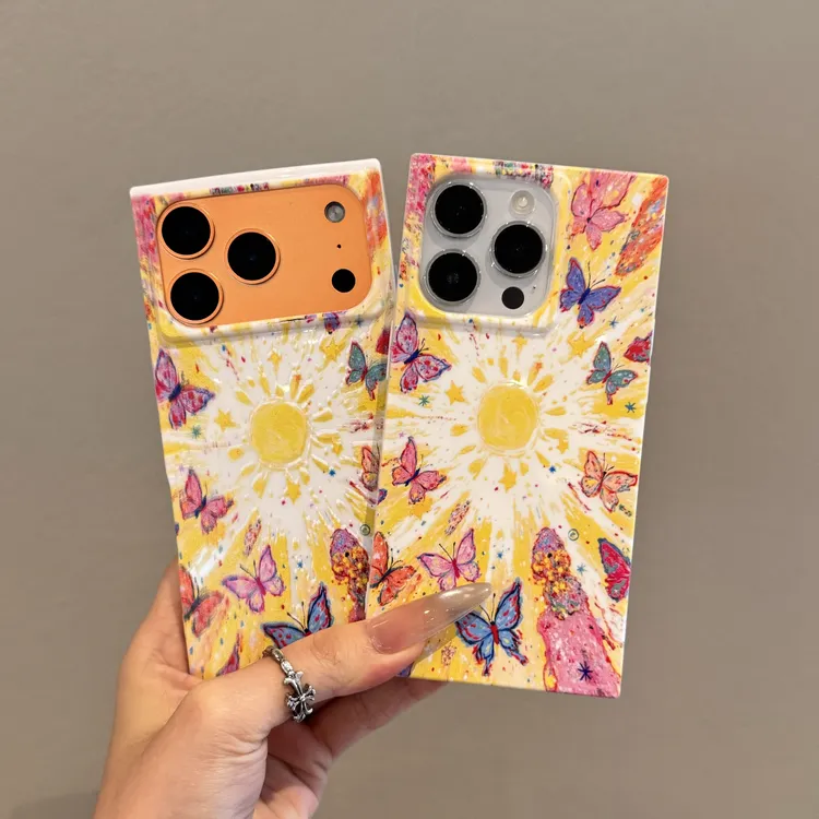创意满屏蝴蝶太空壳适用苹果16pro/15promaxiPhone14手机壳1312