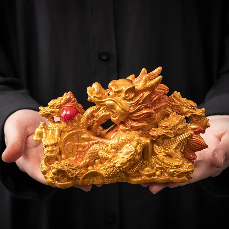高档精品可养变色招财金龙茶宠摆件家用茶具配件小茶玩摆设