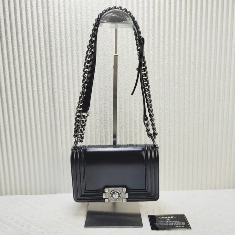 95新 Chanel/香奈儿 CHANEL香奈儿leboy斜挎包口f盖包