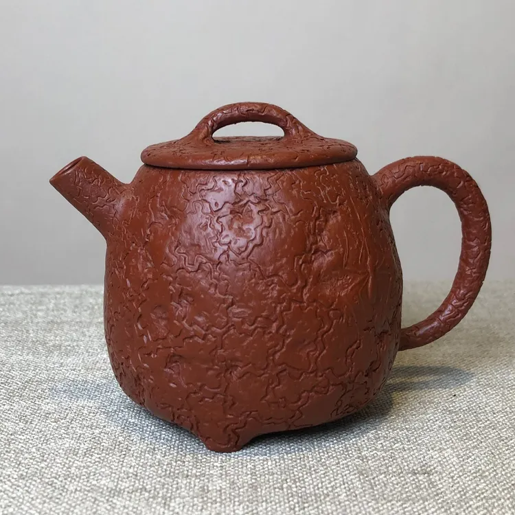  紫砂之家宜兴紫砂壶喜从天降壶140cc惠祥云全手工紫砂茶壶复古