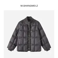 M.SHANGMEI.Z/沐熙【双面玩家】美大哥简约假两件拼接羽绒服X113287