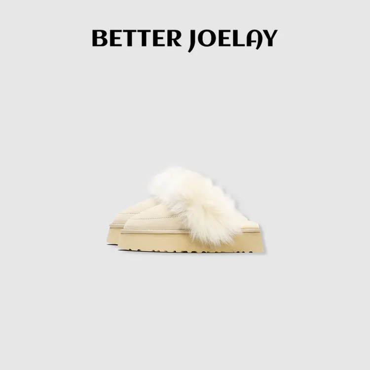 BETTER JOELAY-【绒绒毛拖】休闲设计感秋冬时尚毛毛鞋舒适Z9714