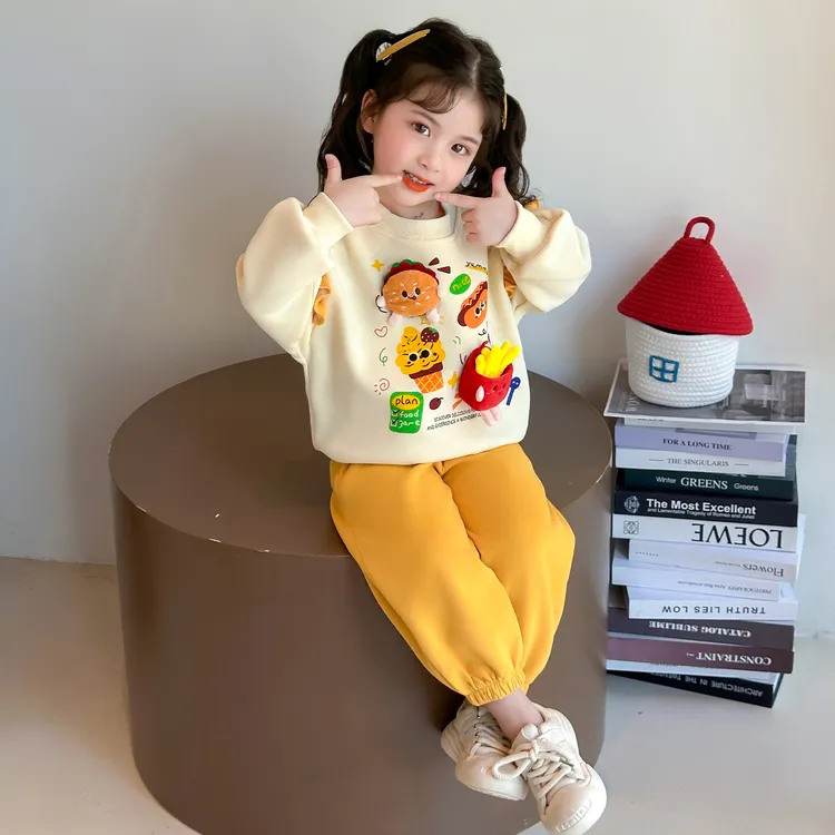 女童秋装2025新款小女孩时尚洋气时髦休闲运动儿童独特漂亮两件套