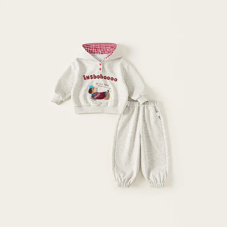 英国MK&DK 女童套装2025秋季新款女宝卫衣两件套宝宝春秋衣服童装