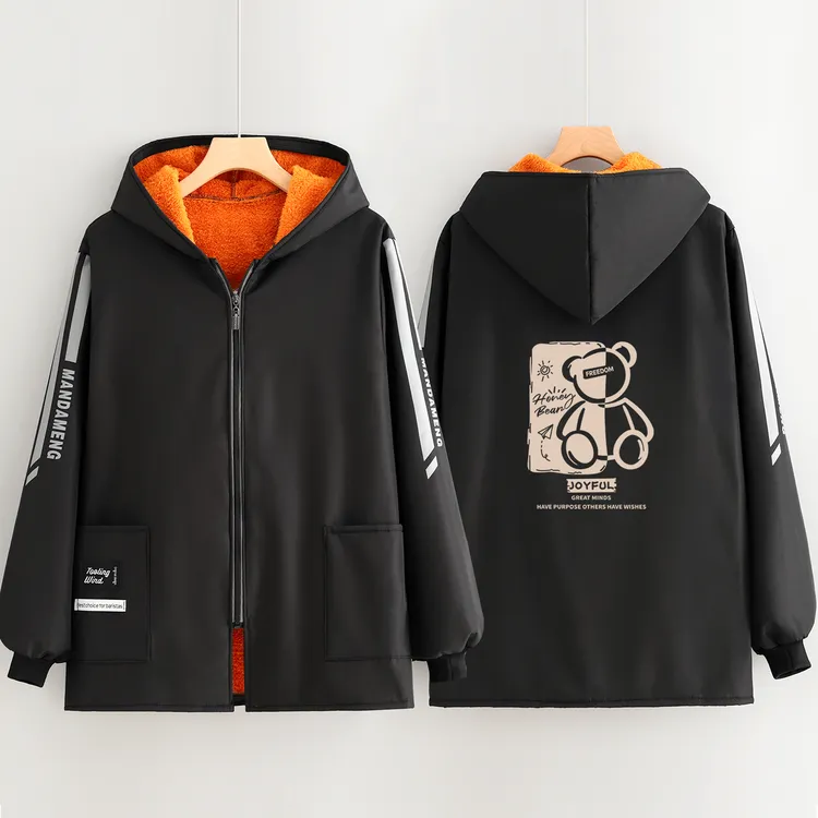 冬季短款长袖围裙加厚长绒工作服罩衣厨房家用餐饮上班专用工作服