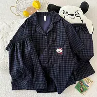 140-160小个子短袖短裤KT猫云朵棉睡衣家居服