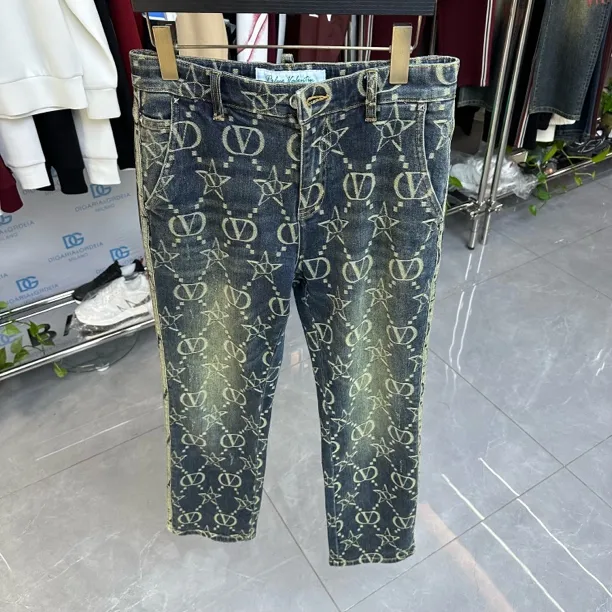 PRLUO VALENTIN 25男士秋冬新款牛仔小直筒裤