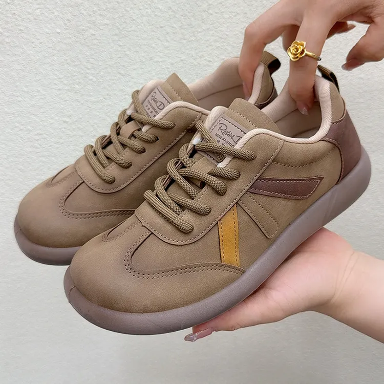 复古厚底德训鞋女秋季新款勃肯鞋休闲百搭板鞋软底透气阿甘运动鞋